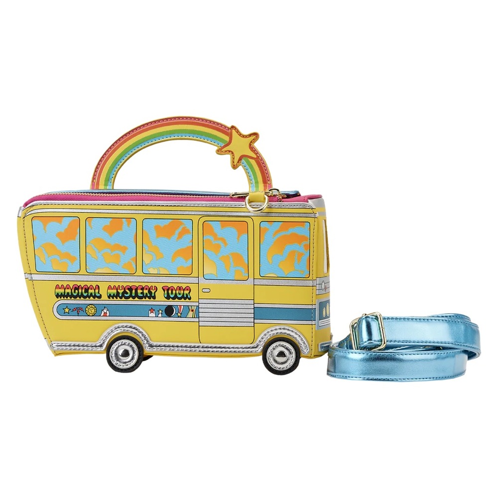 The Beatles x Loungefly Magical Mystery Tour Bus Crossbody Bag GLOW IN THE DARK - Picture 5 of 9